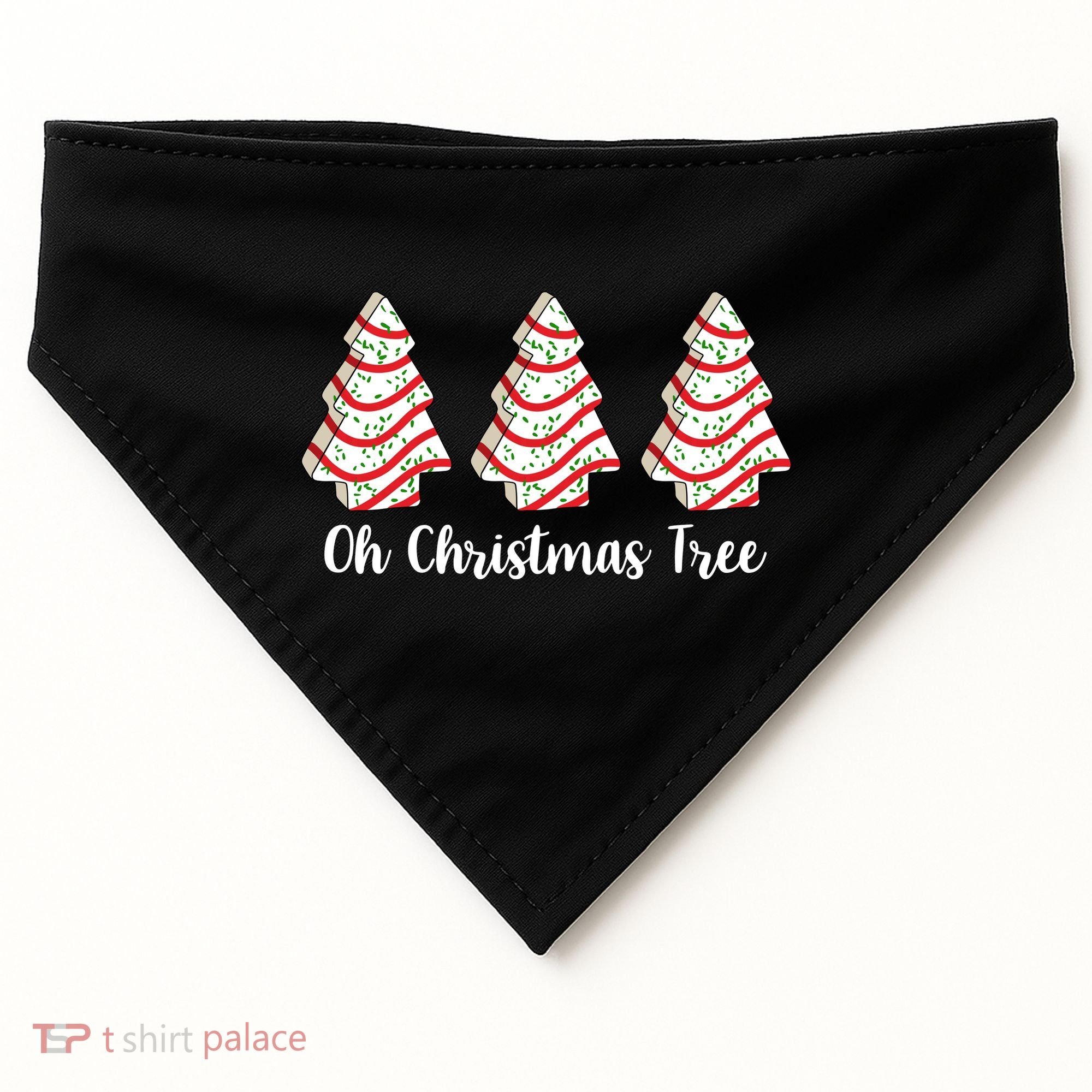 Oh Christmas Tree Holiday Cookie USA-Made Doggie Bandana