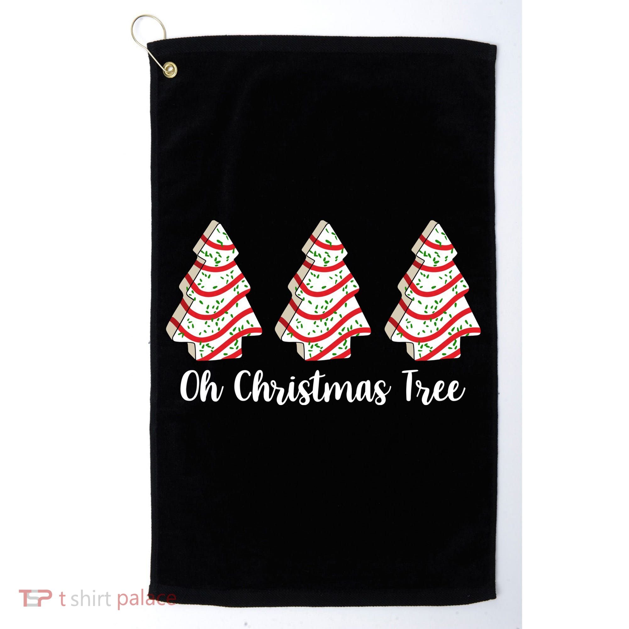 Oh Christmas Tree Holiday Cookie Golf Towel