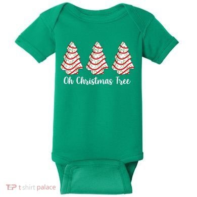 Oh Christmas Tree Holiday Cookie Baby Bodysuit