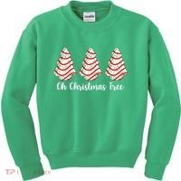 Oh Christmas Tree Holiday Cookie Kids Sweatshirt thumb 0
