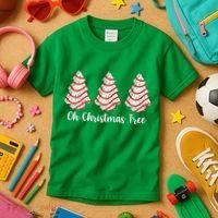 Oh Christmas Tree Holiday Cookie Kids T-Shirt thumb 3
