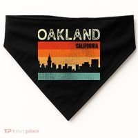 Oakland California Town Skyline USA-Made Doggie Bandana thumb 0