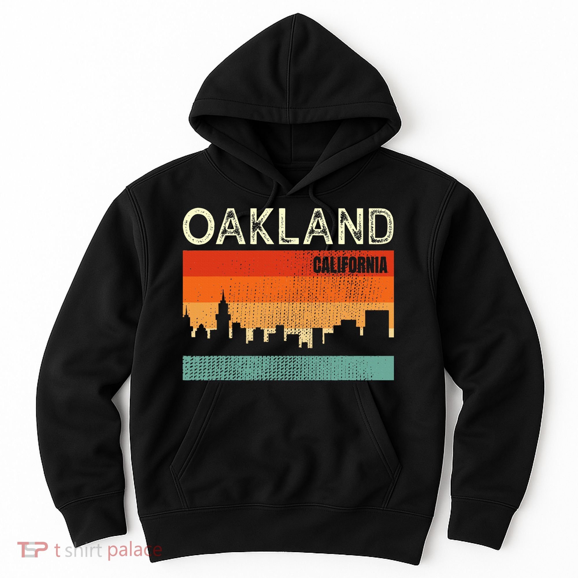 Oakland California Town Skyline Hoodie