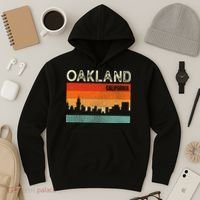 Oakland California Town Skyline Hoodie thumb 3