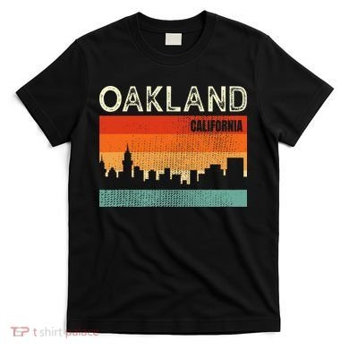 Oakland California Town Skyline T-Shirt