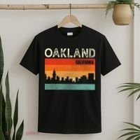 Oakland California Town Skyline T-Shirt thumb 2