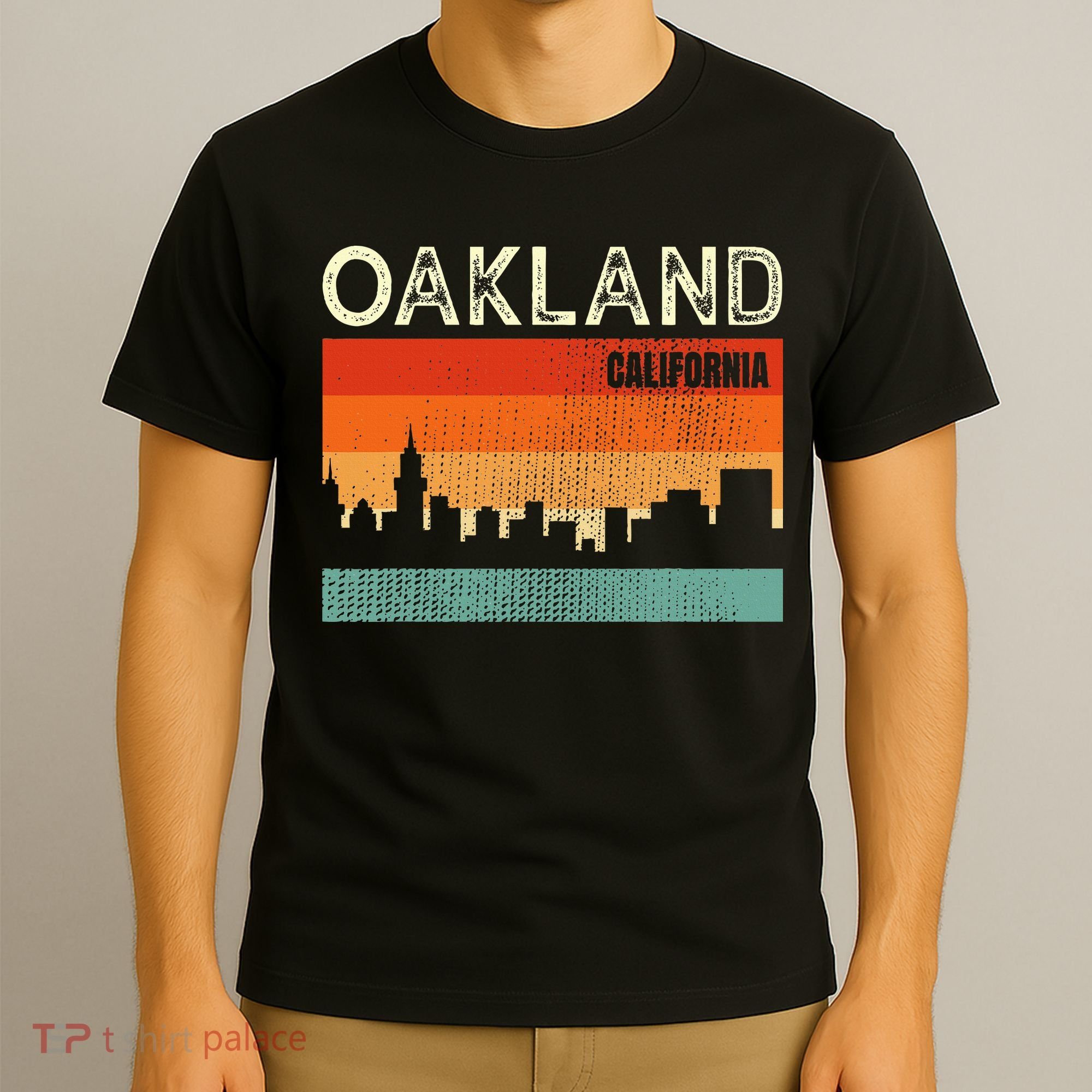 Oakland California Town Skyline T-Shirt