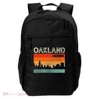 Oakland California Town Skyline Backpack thumb 0
