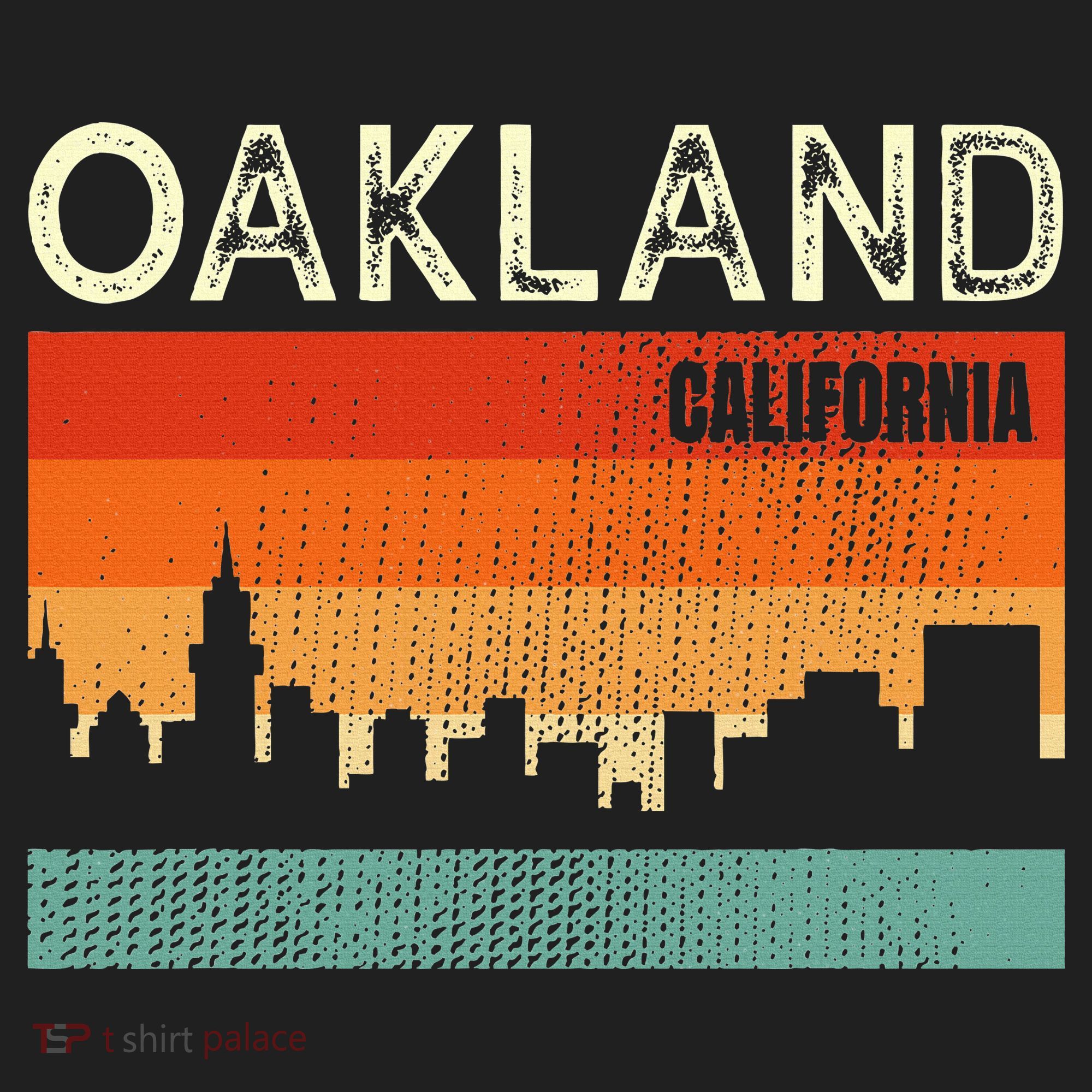 Oakland California Town Skyline Beanie