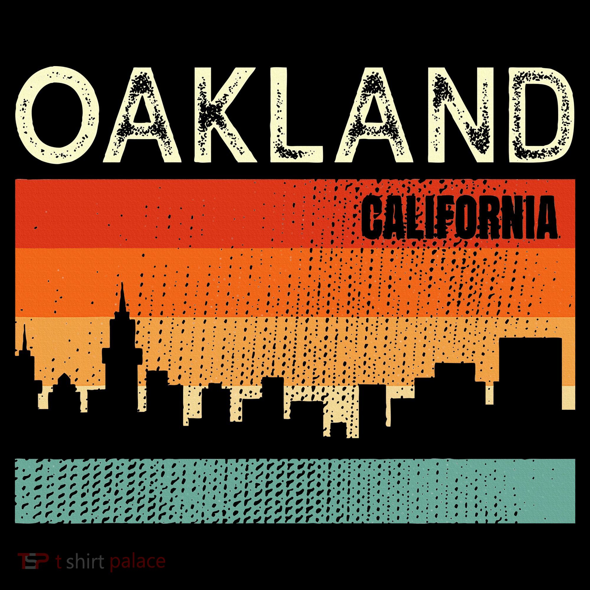 Oakland California Town Skyline Mousepad