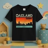 Oakland California Town Skyline Toddler T-Shirt thumb 3