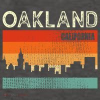 Oakland California Town Skyline Vector Backpack thumb 2