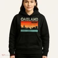 Oakland California Town Skyline Hoodie thumb 5