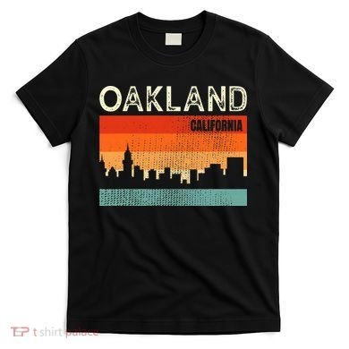 Oakland California Town Skyline T-Shirt