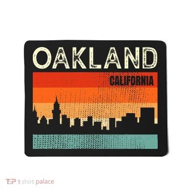 Oakland California Town Skyline Mousepad