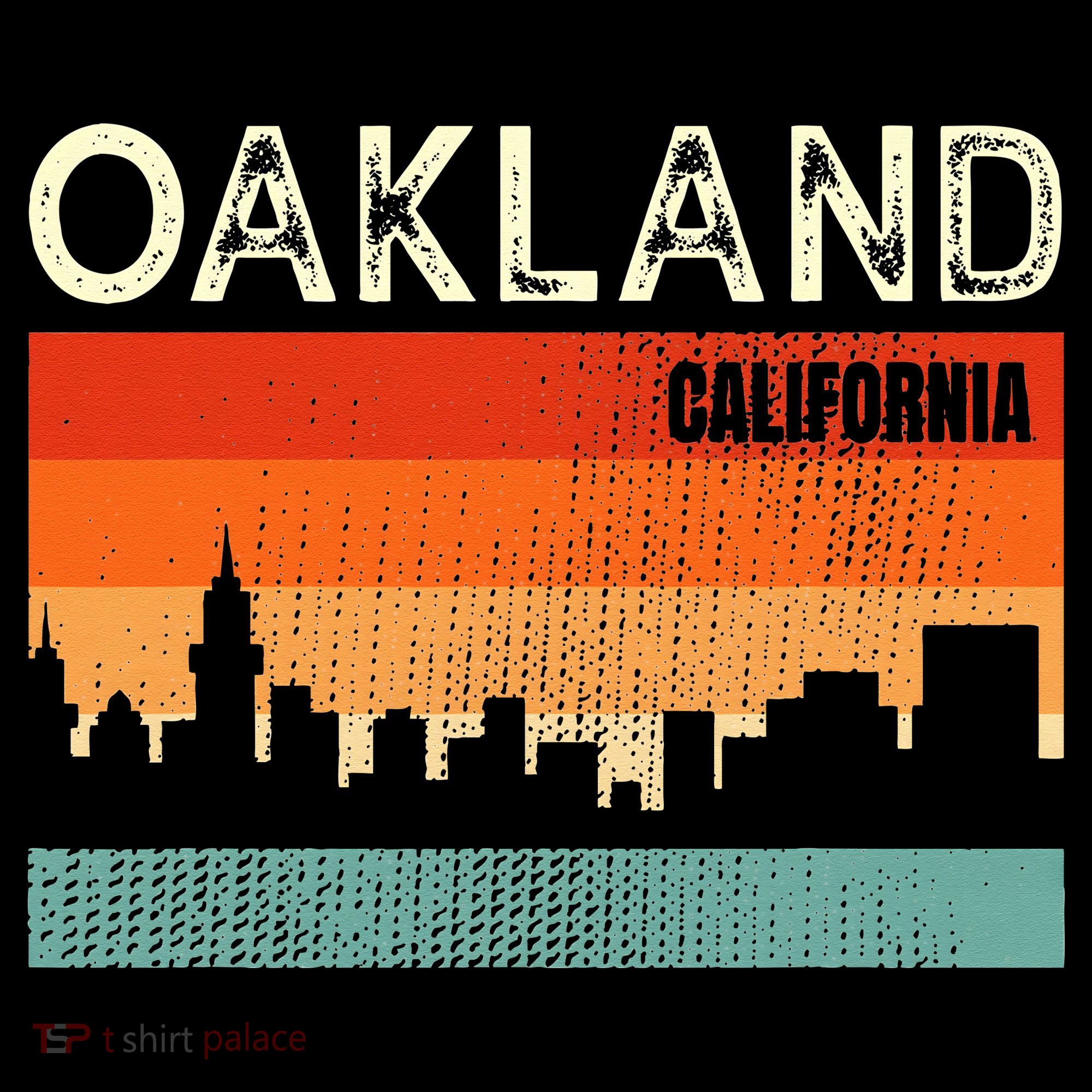Oakland California Town Skyline Mousepad