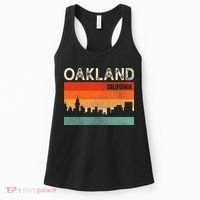 Oakland California Town Skyline Women's Tank Top thumb 0
