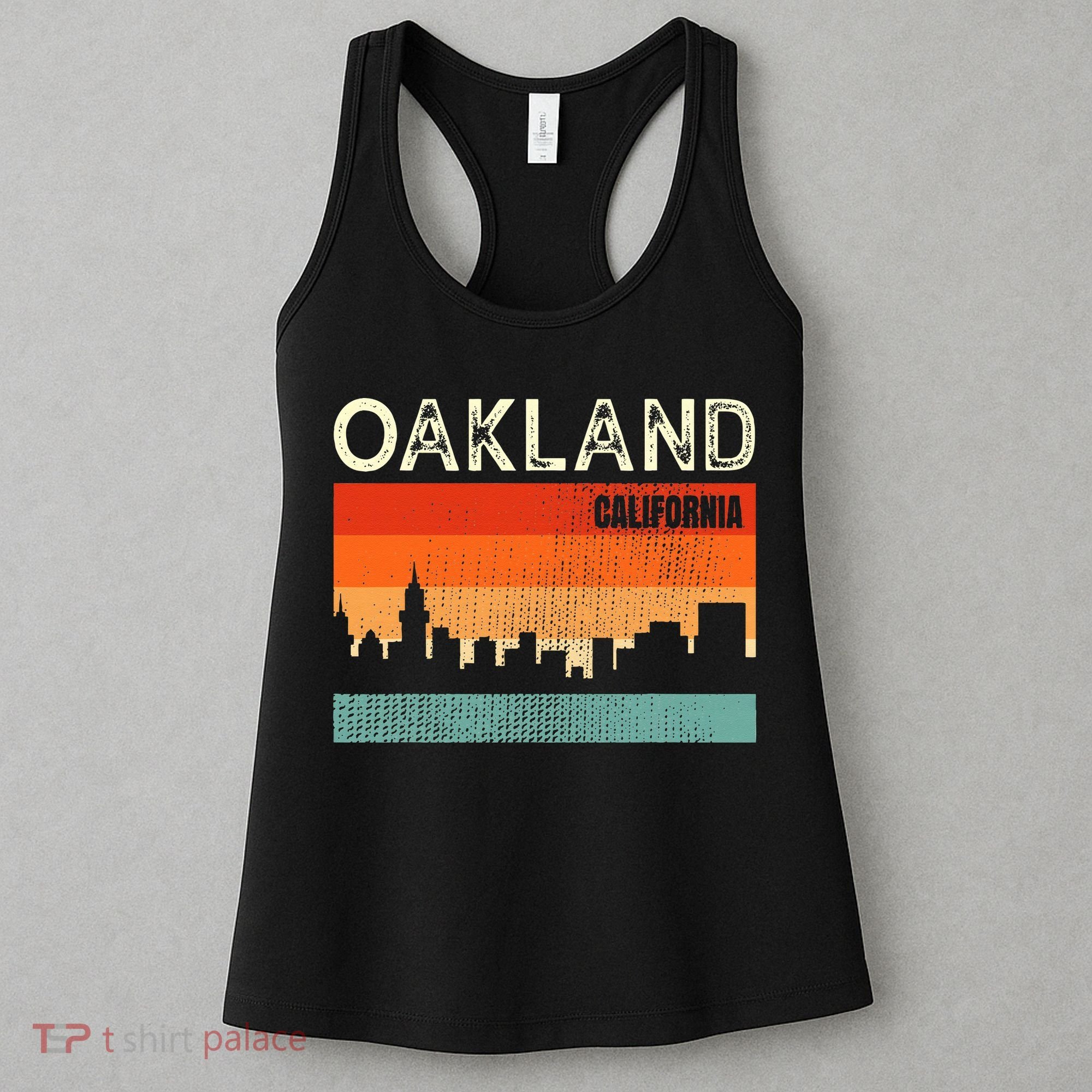 Oakland California Town Skyline Women's Tank Top