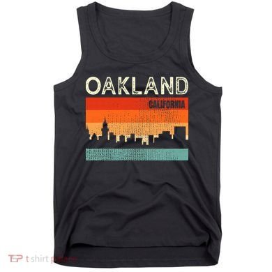 Oakland California Town Skyline Tank Top