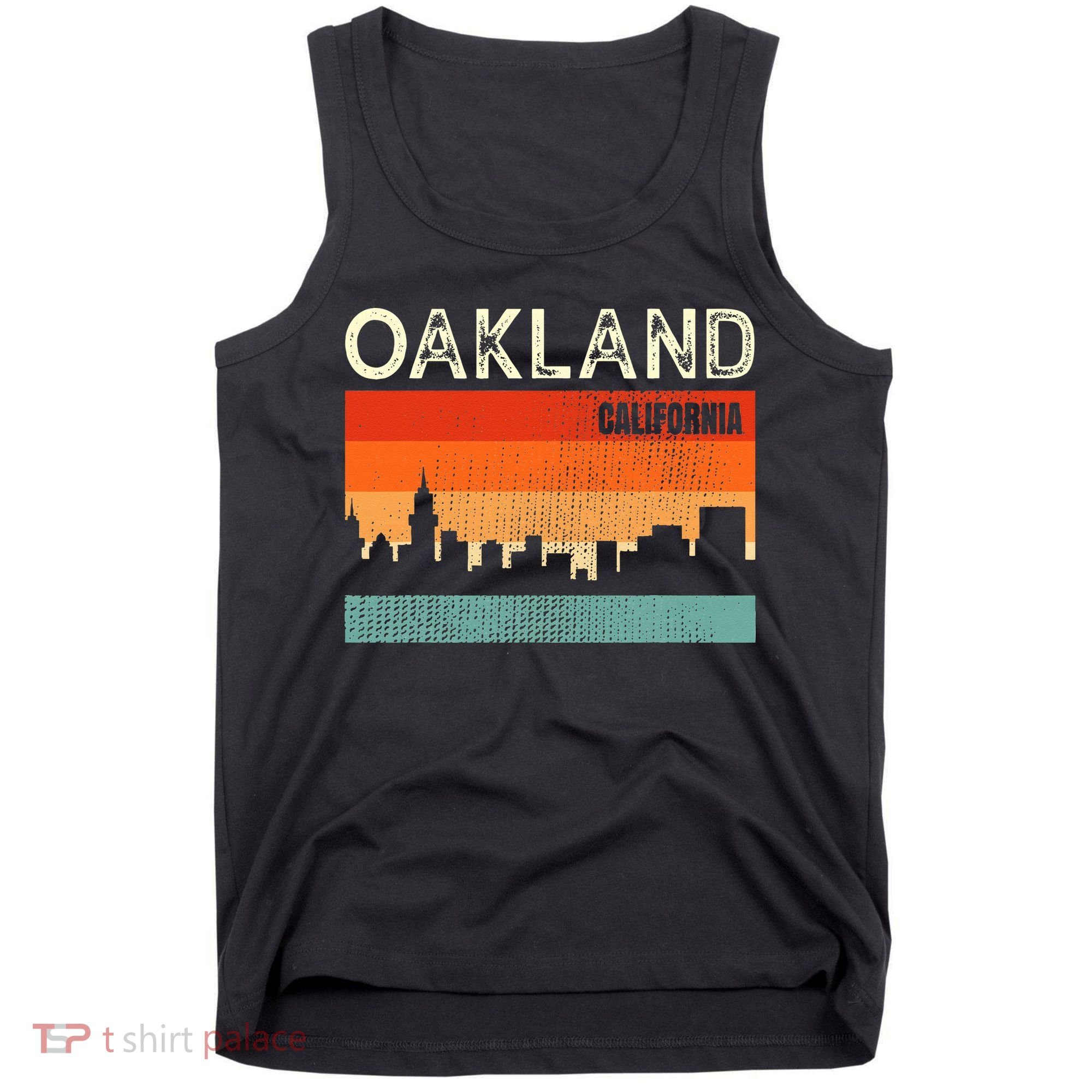 Oakland California Town Skyline Tank Top