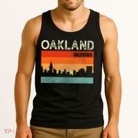 Oakland California Town Skyline Tank Top thumb 3