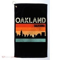 Oakland California Town Skyline Golf Towel thumb 0