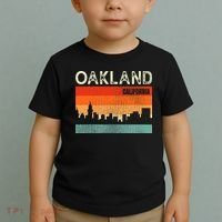 Oakland California Town Skyline Toddler T-Shirt thumb 2