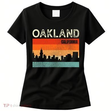 Oakland California Town Skyline Women's T-Shirt