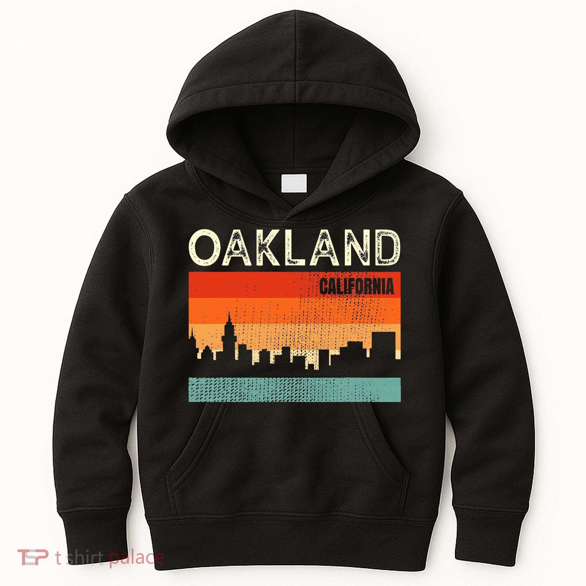 Oakland California Town Skyline Kids Hoodie