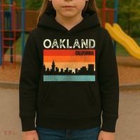 Oakland California Town Skyline Kids Hoodie thumb 3