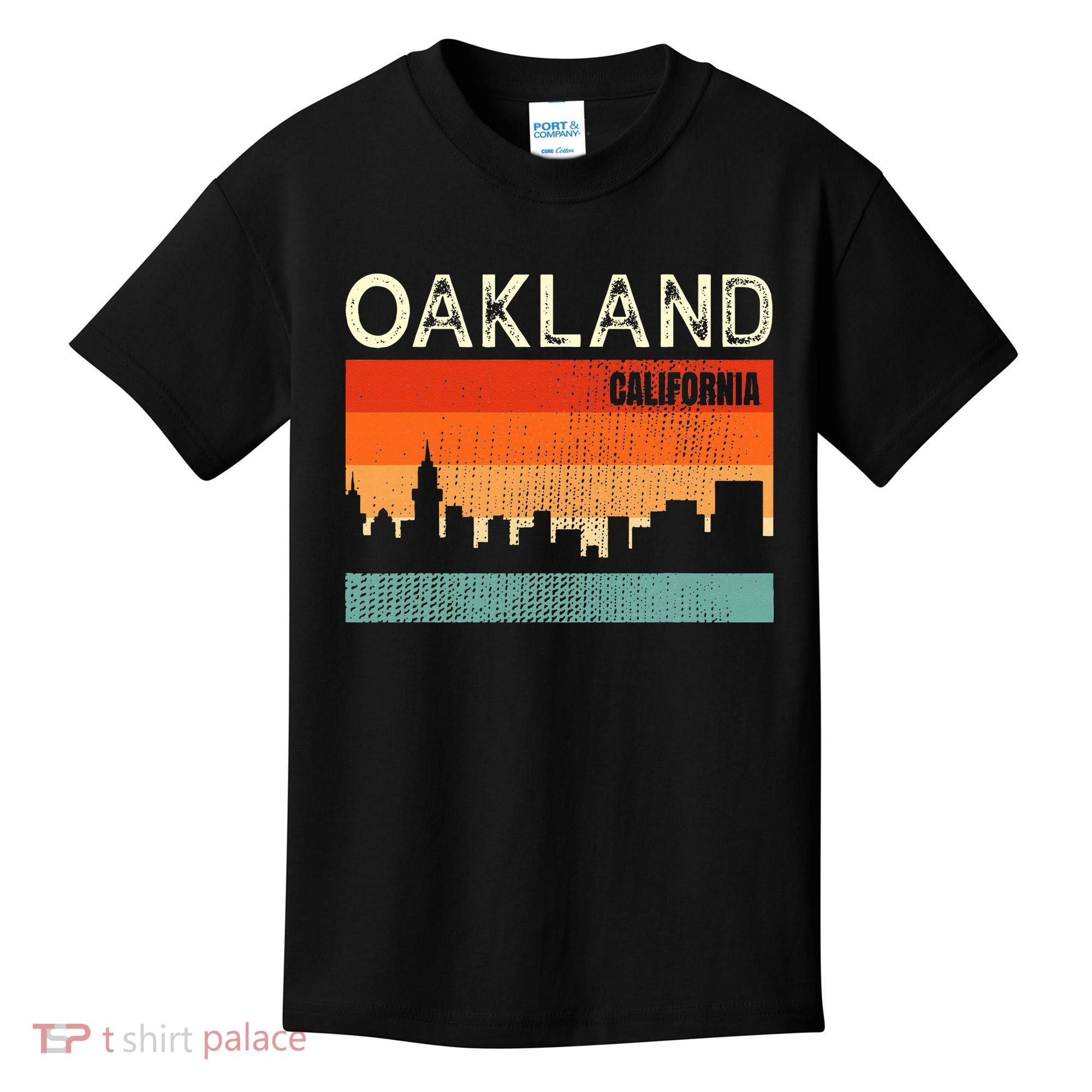 Oakland California Town Skyline Kids T-Shirt