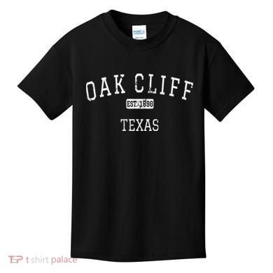 Oak Cliff Texas TX Vintage Kids T-Shirt