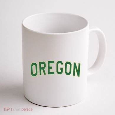 Oregon Classic Text Coffee Mug back