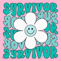 Ovarian Cancer Teal Ribbon Ovarian Cancer Survivor Coaster thumb 2