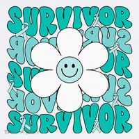 Ovarian Cancer Teal Ribbon Ovarian Cancer Survivor Visor thumb 3