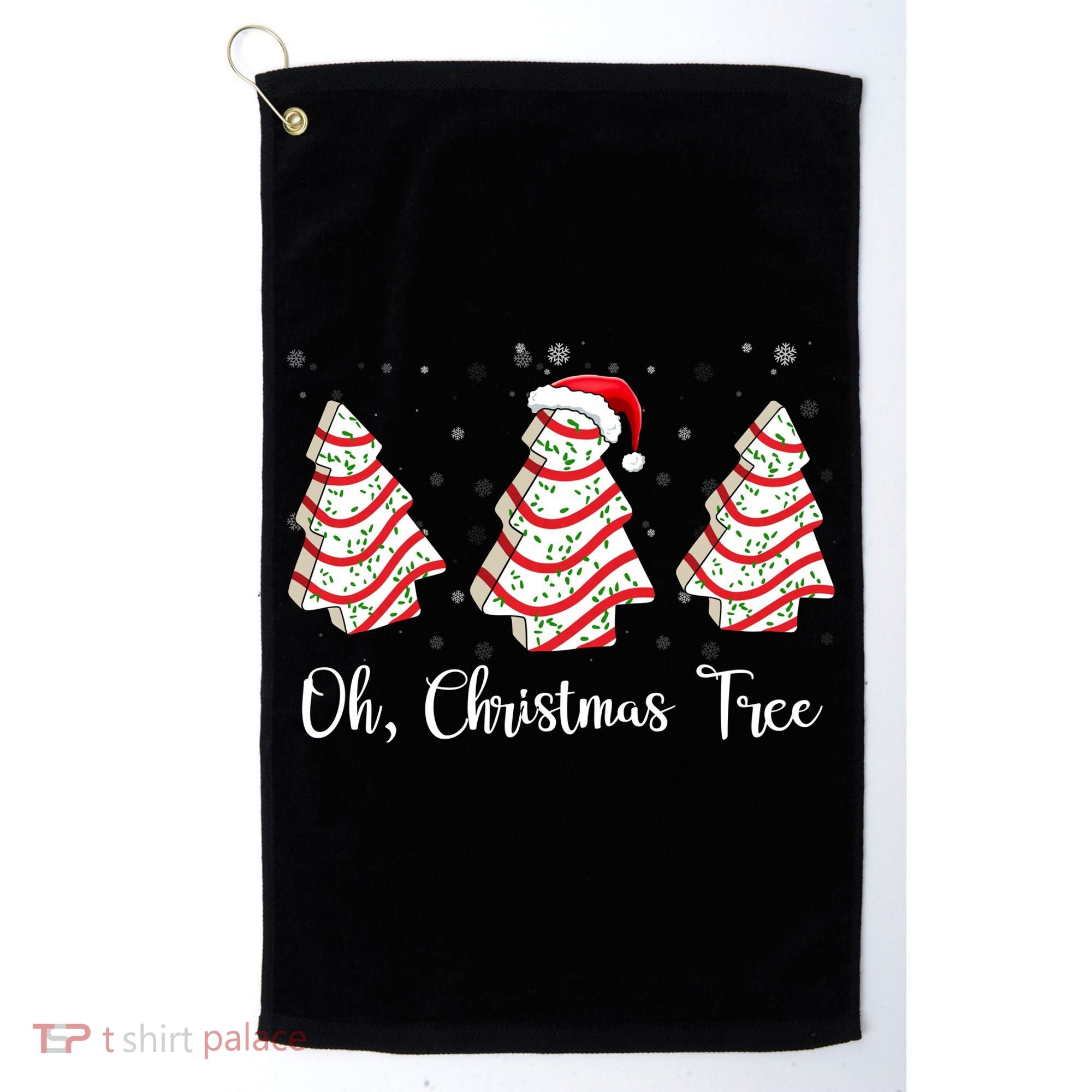 Oh Christmas Tree Cute Holiday Gift Golf Towel