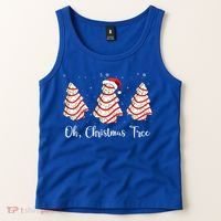 Oh Christmas Tree Cute Holiday Gift Tank Top thumb 2