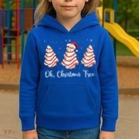 Oh Christmas Tree Cute Holiday Gift Kids Hoodie thumb 3