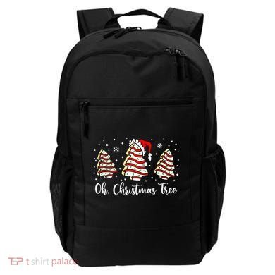 Oh Christmas Tree Cakes Debbie Funny Christmas Snack Cake  Backpack