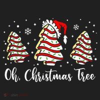 Oh Christmas Tree Cakes Debbie Funny Christmas Snack Cake  Beanie thumb 2
