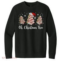 Oh Christmas Tree Cakes Debbie Funny Christmas Snack Cake  V.I.T. Fleece Crew Sweatshirt thumb 0
