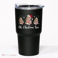 Oh Christmas Tree Cakes Debbie Funny Christmas Snack Cake  Tumbler thumb 0