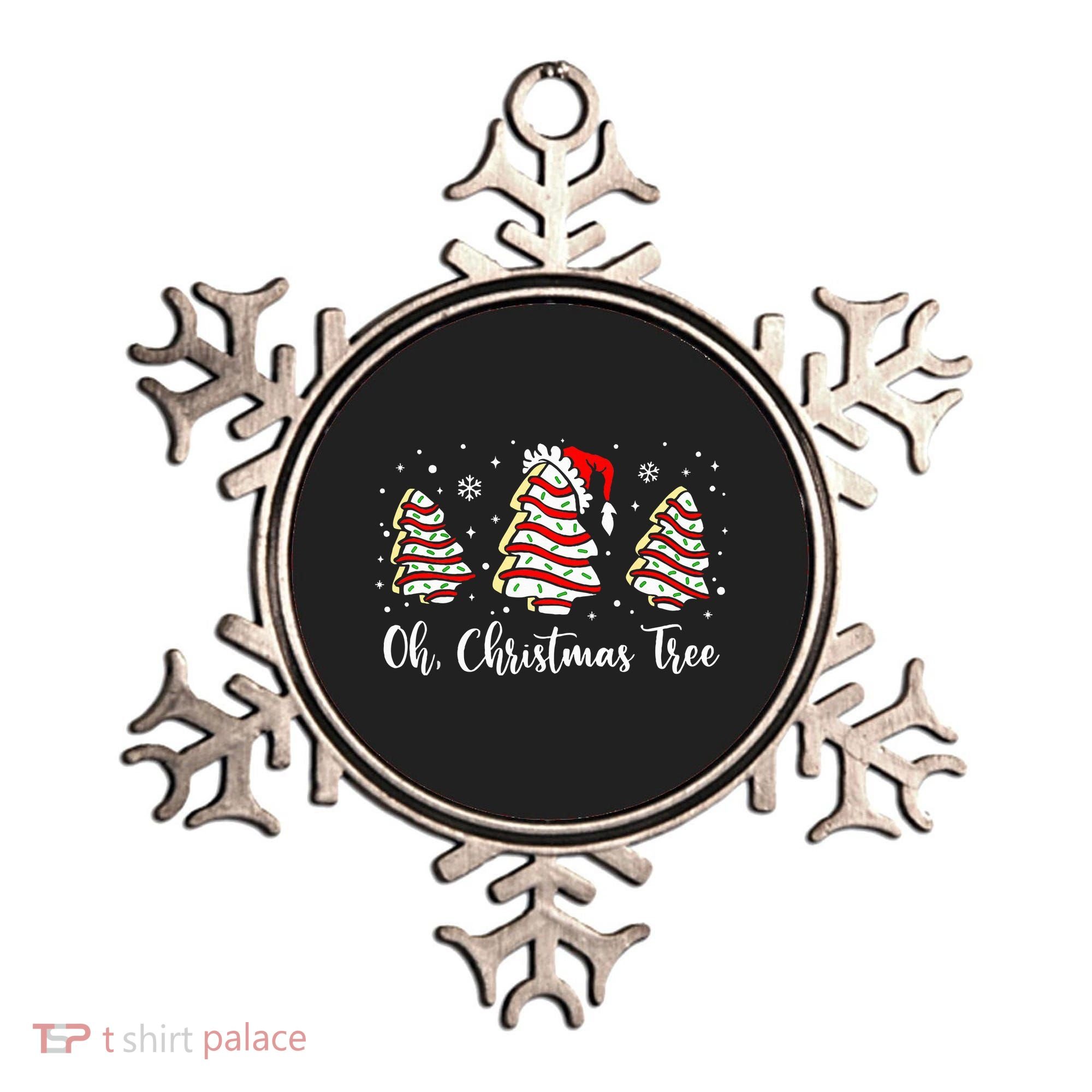 Oh Christmas Tree Cakes Debbie Funny Christmas Snack Cake  Ornament