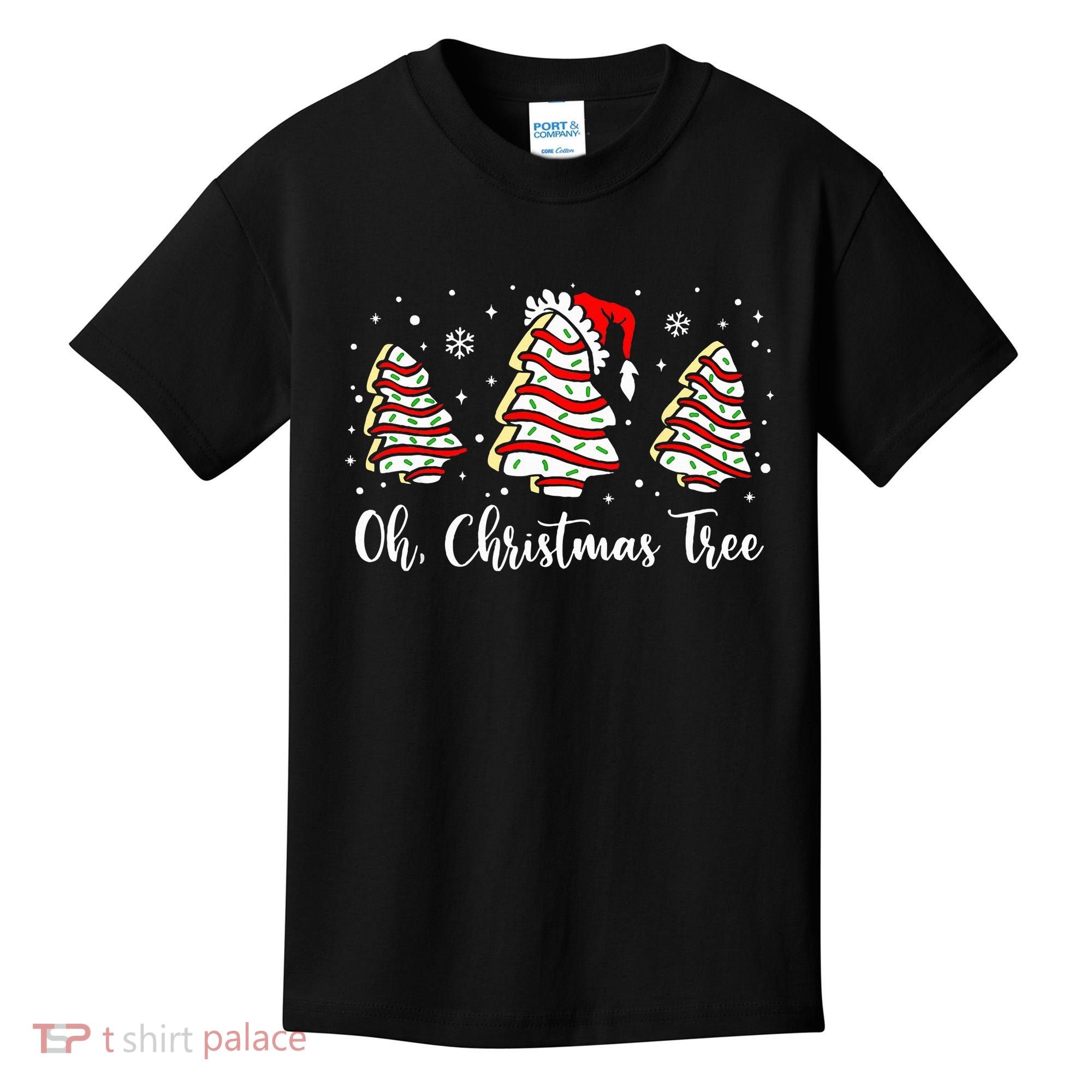 Oh Christmas Tree Cakes Debbie Funny Christmas Snack Cake  Kids T-Shirt