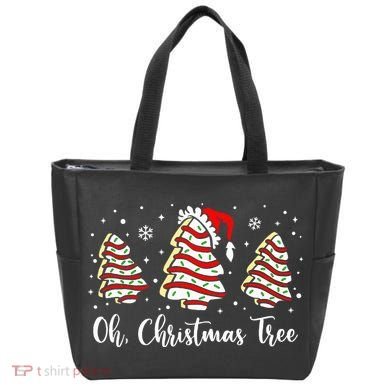 Oh Christmas Tree Cakes Debbie Funny Christmas Snack Cake  Tote Bag
