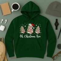Oh Christmas Tree Cakes Debbie Funny Christmas Snack Cake  Hoodie thumb 3