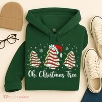 Oh Christmas Tree Cakes Debbie Funny Christmas Snack Cake  Hoodie thumb 4