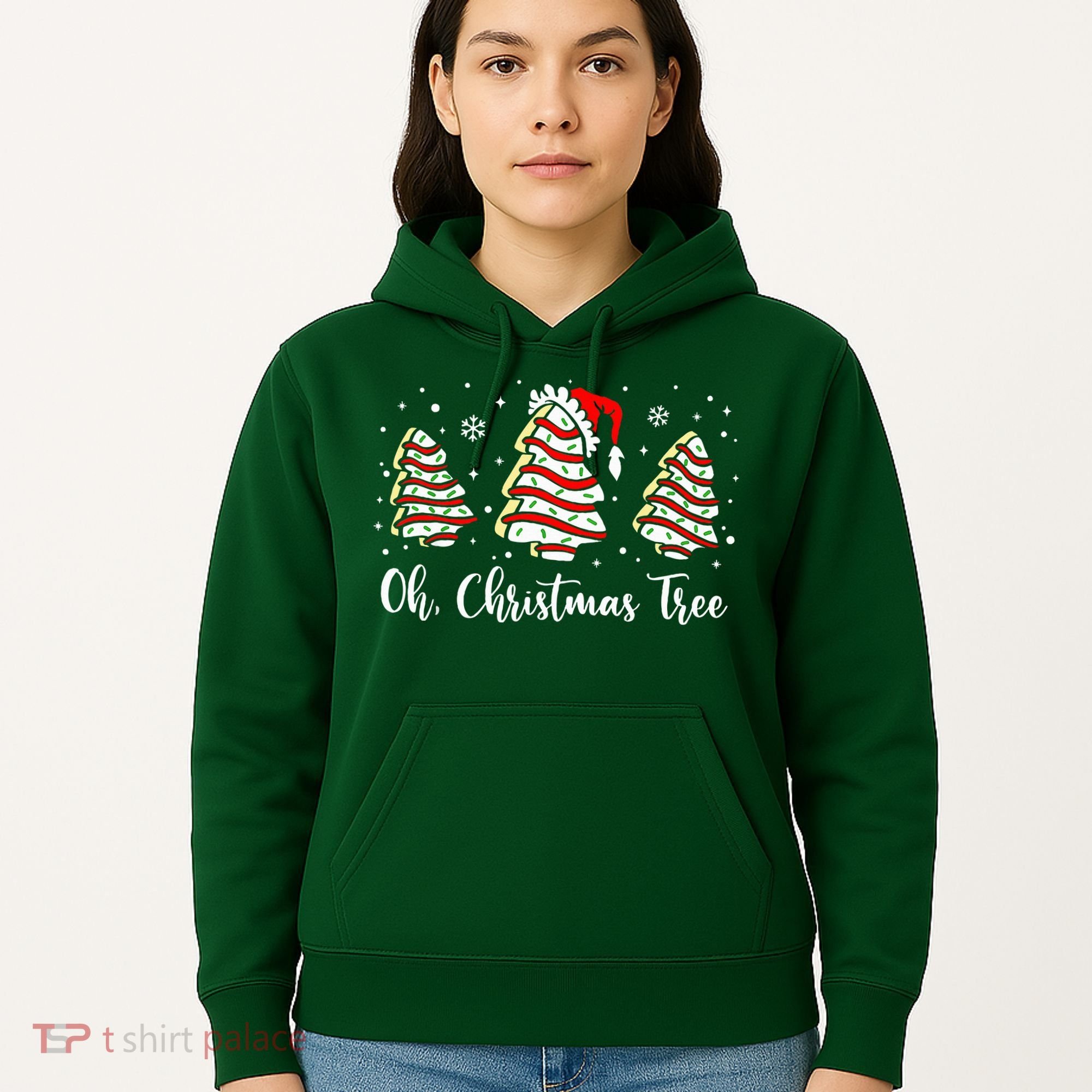 Oh Christmas Tree Cakes Debbie Funny Christmas Snack Cake  Hoodie