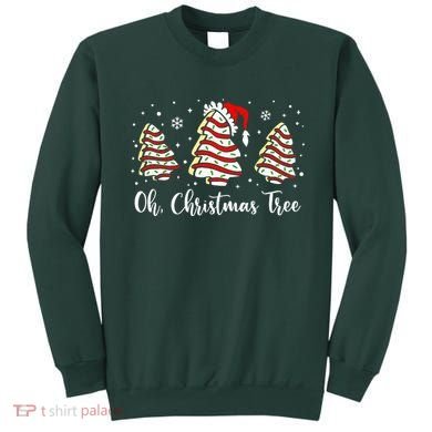 Oh Christmas Tree Cakes Debbie Funny Christmas Snack Cake  Sweatshirt