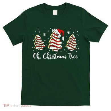 Oh Christmas Tree Cakes Debbie Funny Christmas Snack Cake  T-Shirt